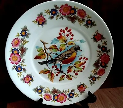 Buy Vintage Fine Bone China Crown Fenton Plate Dynasty Bird Pattern Collectible • 10.50£
