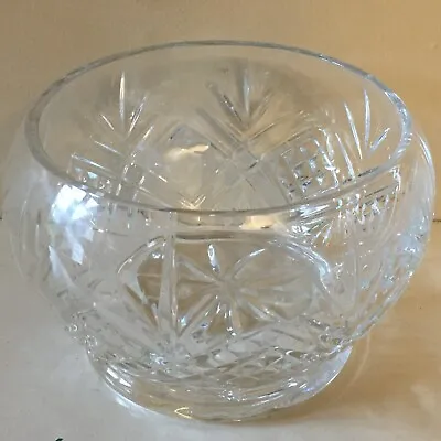 Buy Fabulous Stuart Crystal Rose Fruit Bowl Trifle Clear Glass Lead Crystal • 5£