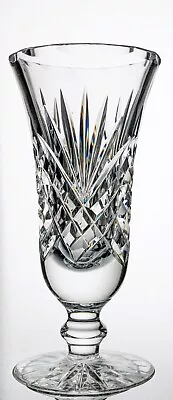 Buy Signed SEAN DALY, DINGLE Hand Crafted Lead Crystal Cut Glass Stemmed Vase - 20cm • 30£