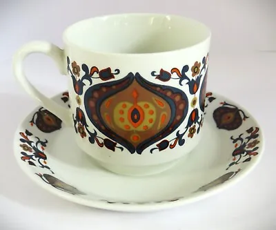 Buy Midwinter Vintage Staffordshire Teacup & Saucer Kismet Pottery Jyoti Bhomick • 4.99£
