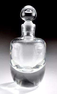 Buy Vintage 8  MCM Heavy Crystal Decanter With Glass Stopper - Mid Century Modern • 70.68£
