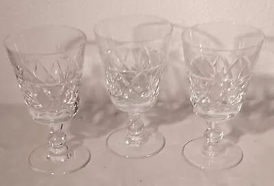 Buy Set Of Three Crystal Wine Glasses • 6.50£