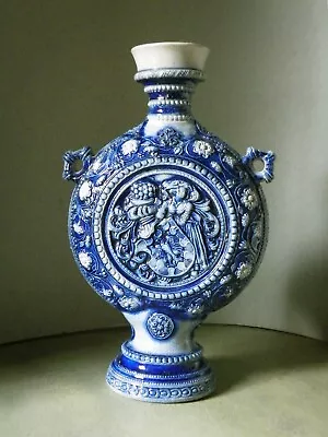 Buy Late 19th Century Westerwald Stoneware Moonflask Vase. • 35£