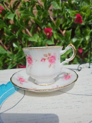 Buy Vintage Paragon Rose R223 Montrose Shape Gold Gilt Rose Coffee Cup Saucer 220ml • 5£