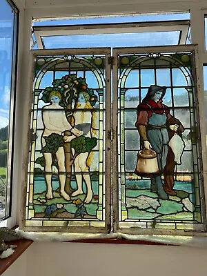 Buy Antique Stained Glass Panel Windows • 10,500£