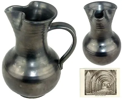 Buy Vintage Prinknash Pinched Spout Milk Jug Abbey Pottery Pewter Luster Hand Made • 18.69£
