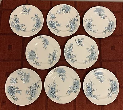 Buy 8 Antique Doulton Burslem Sydenham Blue & White Tea / Side Plates 7.25” • 15£