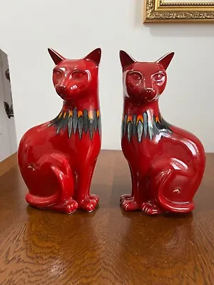 Buy Poole Pottery Cats Pair • 210£