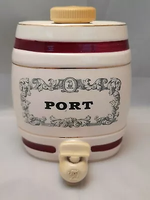 Buy Vintage Royal Victoria Wade Pottery Port Barrel Decanter • 10£