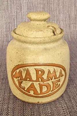 Buy Vintage Tremar England Cornish Studio Pottery Stoneware Marmalade Pot Jar Lid • 14.50£