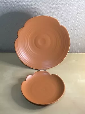 Buy X2 Vintage Mid Century POOLE Pottery Cloud? Plates,x1 Dinner X1 Side • 25£