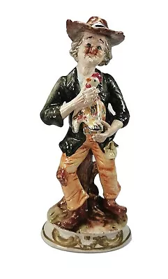 Buy Large 38cm Vintage Capodimonte Porcelain Figurine Man Holding Cockerel Rooster • 70£