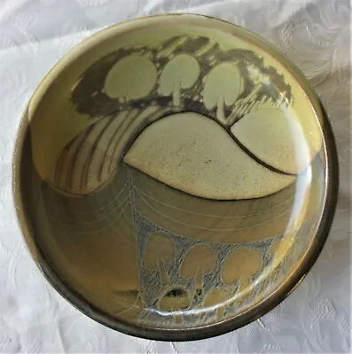 Buy Diana Worthy Crich Pottery Decorated Shallow Bowl • 42.75£