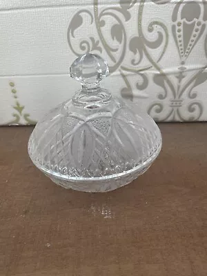 Buy Crystal Glass Lidded Fruit Bowl  • 2£