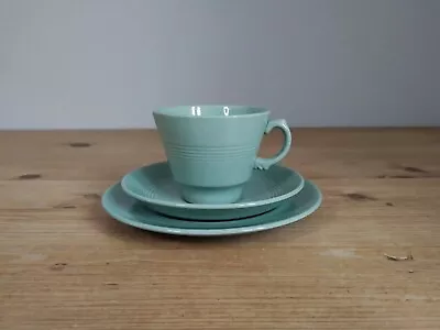 Buy Woods Ware Beryl Green Trio Cup Saucer Side Plate (Utility Vintage) #1 • 4.99£