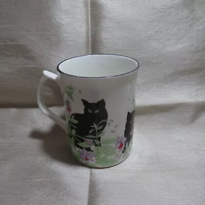 Buy Fenton Bone China Black Cat Mug • 10.90£