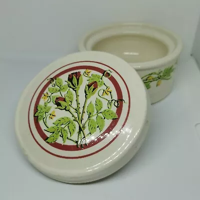 Buy National Trust Trinket Pot With Lid By Boncath Pottery Dorn Williams 81. Floral. • 3.99£