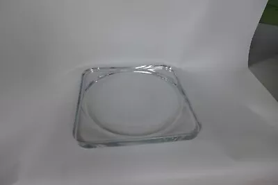 Buy Large Clear Glass  Cake Display Serving Plate 28x28 Square • 1£
