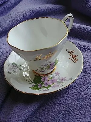 Buy Royal Grafton Cup And Saucer Fine Bone China Made In England, Floral, Mother • 17.40£