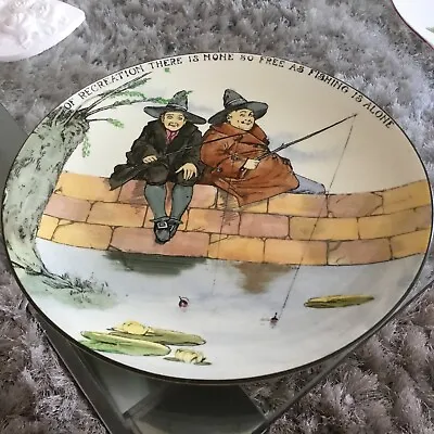Buy ROYAL DOULTON SERIES WARE 10 3/4 INCH PLATE THE GALLANT FISHERS C.1913 - • 10£
