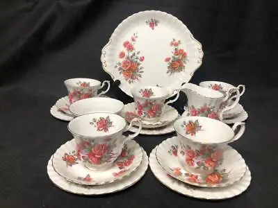 Buy Fine Vintage 18-piece Royal Albert Centennial Rose Bone China Tea Set. • 23£