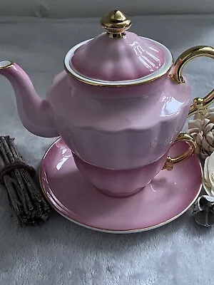 Buy T2 Tea For One Teapot, Cup And Saucer Gift Set, Decorative - Fine Bone China • 19.95£