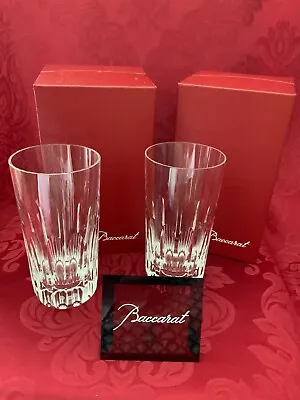 Buy NIBNEW FLAWLESS Stunning BACCARAT France Glass 2 ETNA Crystal HIGHBALL TUMBLERS • 313.67£