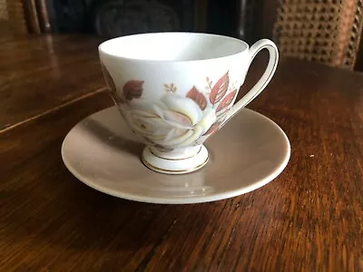 Buy Queen Anne Pink Roses Bone China Tea Cup And Saucer (small) • 10£