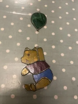 Buy Stained Glass Winnie The Pooh Suncatcher Mobile Hanging Ornament • 8£