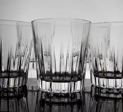 Buy 5x Cut Crystal 3.5  Tumbler Glasses - Whiskey Juice Water Vintage • 24£