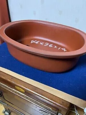Buy Japanese Bonsai Pot TOKONAME KOYO Oval Shape W46 H14cm Shudei Unglazed • 240.73£