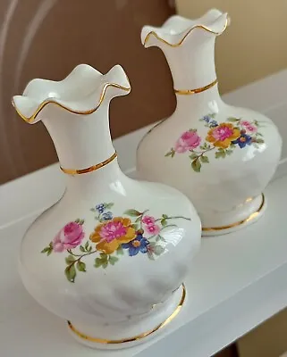Buy Vintage Collectable Stokes Croft Bristol Fine Bone China Porcelain Vases X 2 • 5.99£