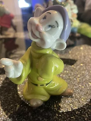 Buy Nao By Lladro Porcelain Disney Figurine Snow White & The Seven Dwarfs Dopey 1813 • 50£