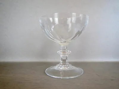 Buy Set Of (8) 1950's CRYSTAL Thumbprint CHAMPAGNE GLASSES Compote Glasses 4.25 Tall • 36.78£