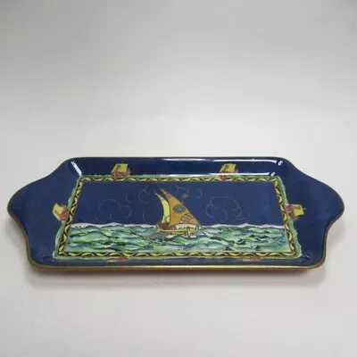 Buy Royal Winton Grimwades Lustre Tray Plate Repaired Vintage Art Pottery Dish Yacht • 36.90£