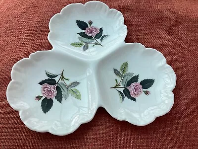 Buy Rare Wedgwood Hathaway Rose 3 Bowl Dish Pin Tray Excellent Condition • 8£