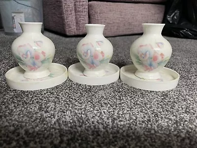 Buy Aynsley  Little Sweetheart  Fine China Set Of 3 Bud Vases • 0.99£