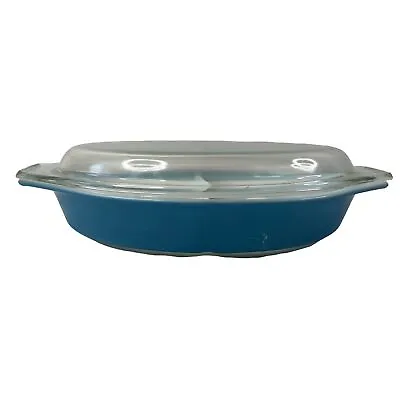 Buy Vintage Pyrex 1.5qt Divided Oval Bowl With Clear Glass Lid Double Handle • 28.97£