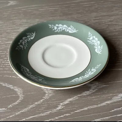 Buy Saucer Lord Nelson Pottery, Sage Green/white Leaf, Elijah Cotton • 4£
