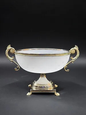 Buy Antique French Glass & Gilt Bronze Bowl • 179.82£
