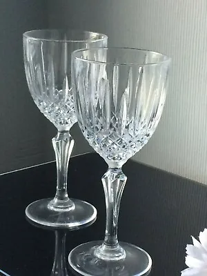 Buy 2x Nirvana French Crystal Cordial Glasses Goblets Drinks Sherry Glassware 100mL • 6.30£
