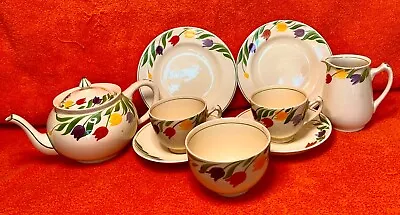 Buy Adderley Ware Tea Set For Two, Cream Coloured With Tulip Design, Circa 1930's • 60£