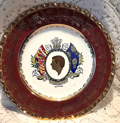 Buy Royal Falcon Ware Plate Commemorating The Investiture Of Hrh Prince Charles 1969 • 19.99£