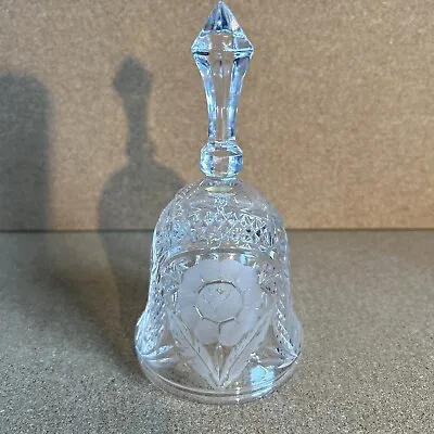 Buy Vintage Cut Glass Bell Ornament 15cm • 5£