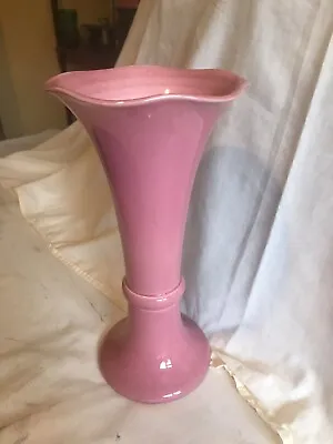 Buy Antique Bretby Tall Pink Victorian Art Pottery Vase • 120£