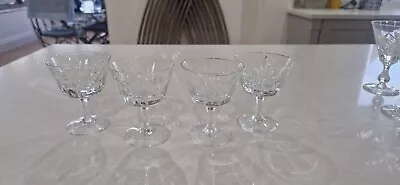 Buy Amazing Quality Heavy Set Of 4 Champagne Glasses Cut Crystal • 9.99£