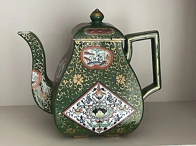 Buy Fabulous Antique Chinese Unusual Shape Handpainted Teapot A/F  • 120£