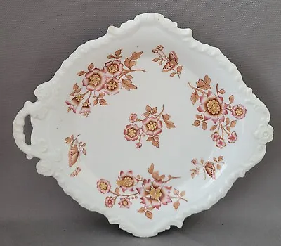 Buy Antique Ridgway Transfer Printed & Hand Painted Flowers  Dessert Dish C1820-25 • 20£