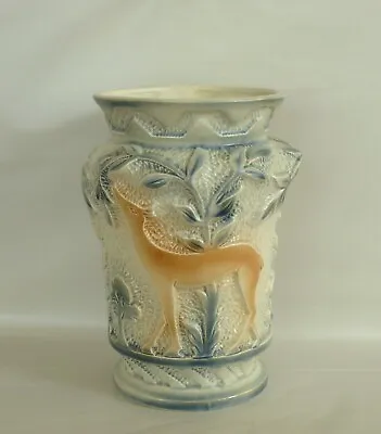 Buy Vintage Burleigh Ware Vase Deer Art Deco • 29.99£