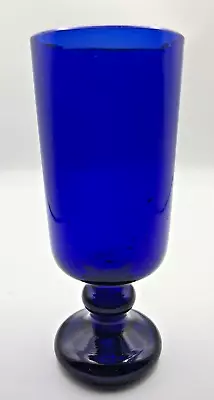 Buy A Stunning Handblown Cobalt Blue Wine Glass In Excellent Condition. • 24£